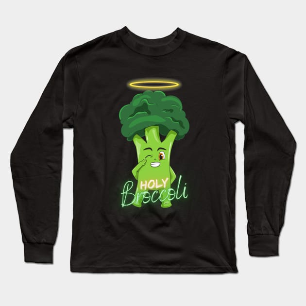 Holy Broccoli Long Sleeve T-Shirt by Majkelos